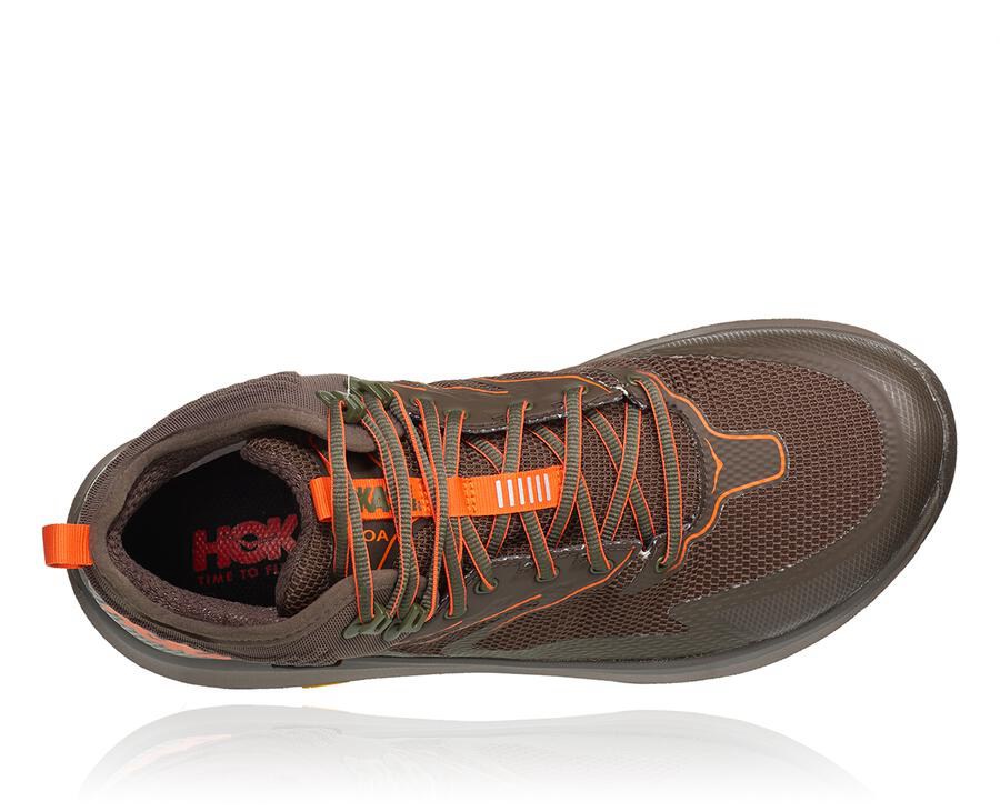 Hoka One One Yürüyüş Botları Erkek Kahverengi - Toa Gore-Tex - WG9456028